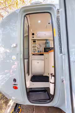 Camper entrance stairs