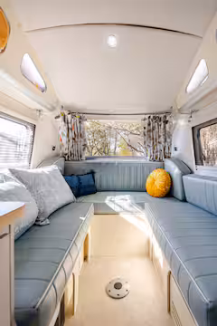 Cozy interior with decorative pillows